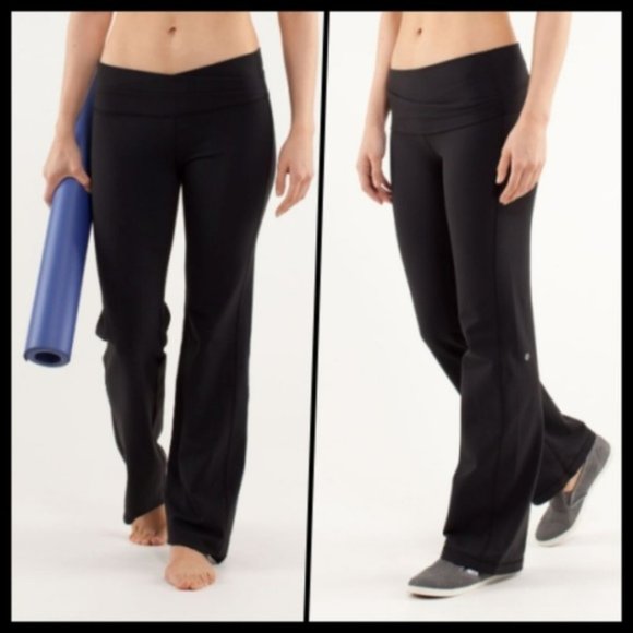 Lululemon Astro Yoga Pant Low/High Waist Black 8